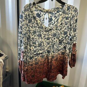 New Buckle gimmicks blouse floral